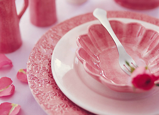 ピンクの食器（盛り皿）