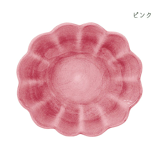 オイスターボウル（楕円深皿）ピンク