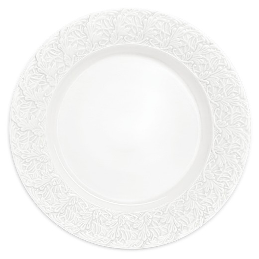 白いレース皿25cmホワイト