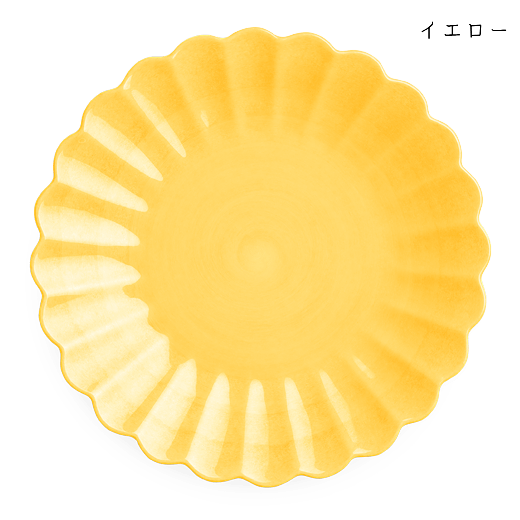 オイスタープレート20cmイエロー