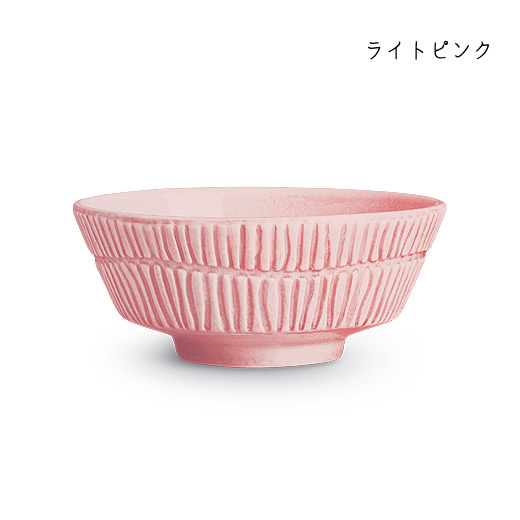 stripes-bowl-15cmライトピンク