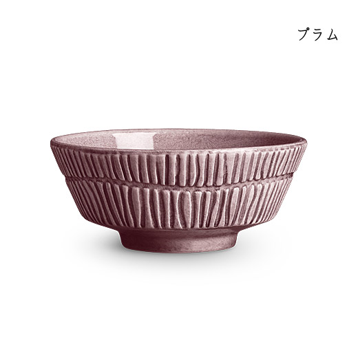 stripes-bowl-15cmプラム