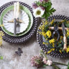 北欧食器マテュースと春のお花とのスタイリング